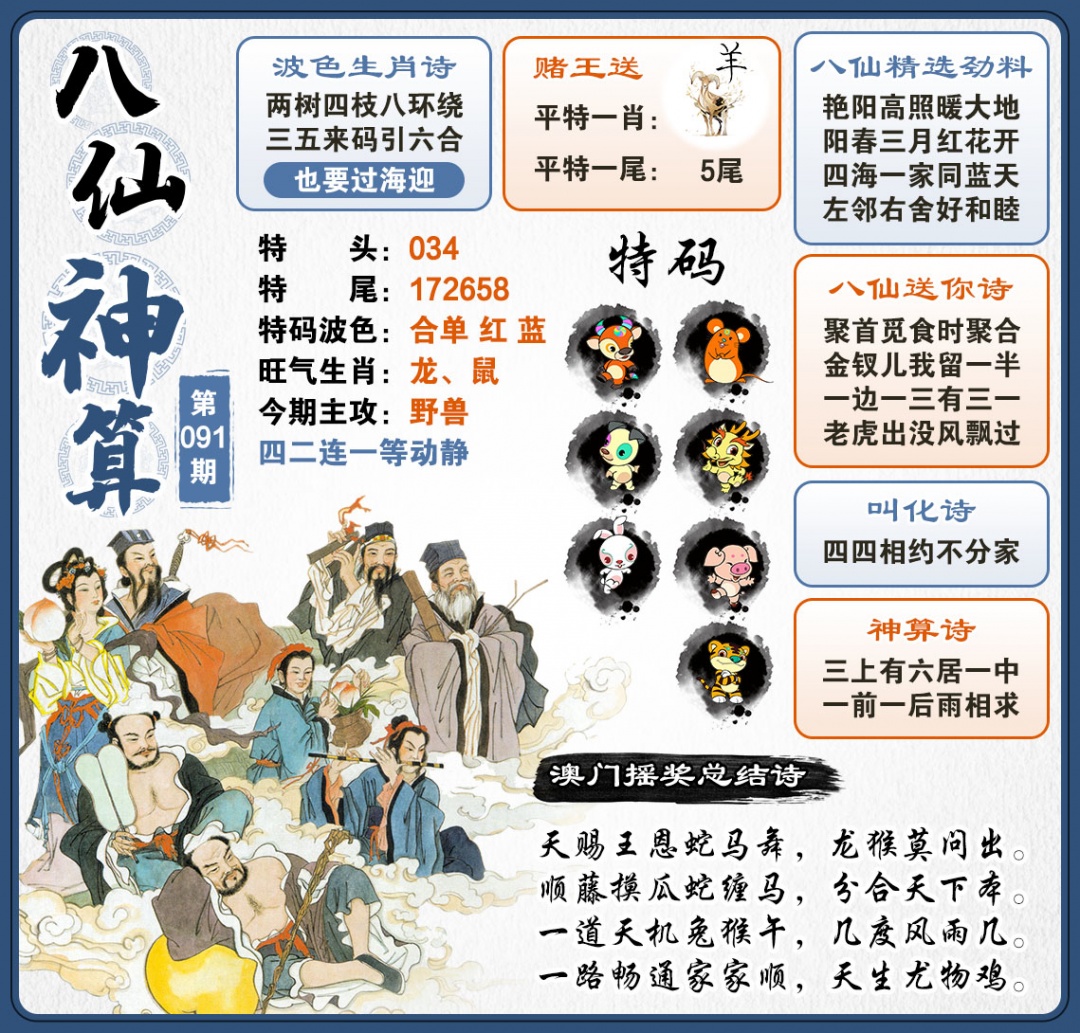 091期八仙神算[图]