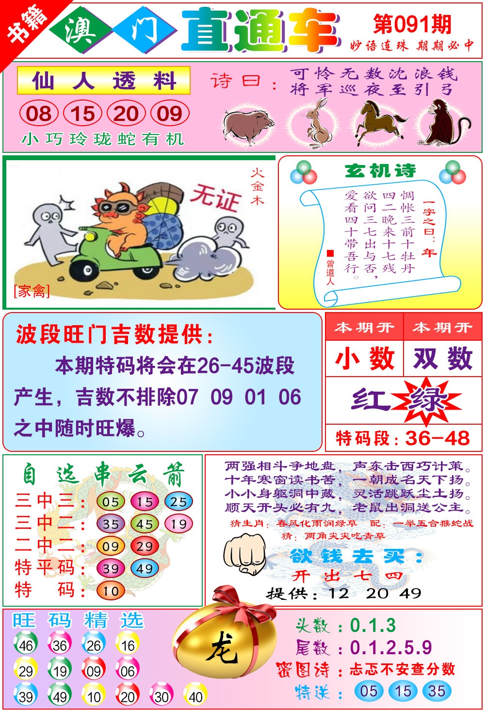 091期白姐直通车[图]